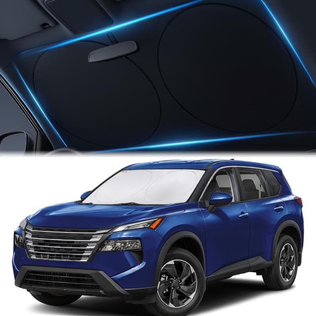 Detalle de Magnelex Car Windshield Sunshade (Double-Layer) for Cars, Trucks & SUVs, Medium 59 x 31 in