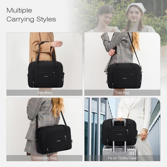 Detalle de SPAHER 2X Sac de voyage cabine avion 40x30x15 cm imperméable 20L, compartiments humide/sèche