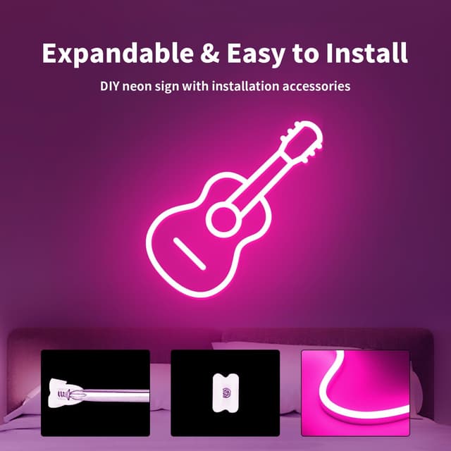 Thumbnail 2 de ShineBurky Tira LED Neón Rosa 5m 12V IP65 Regulable