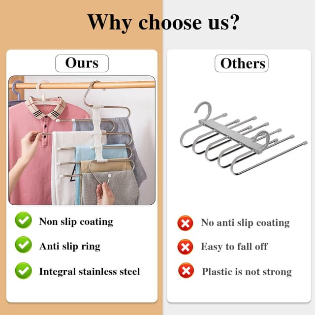 Thumbnail 2 de Kalimdor Pants Hangers Space-Saving 2-pack