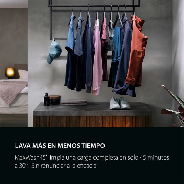 Detalle de AEG Serie 6000 ProSense LFE6G54H4B lavadora libre instalación reacondicionada grado D (10,5 kg, 1.400 rpm)