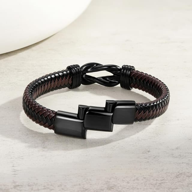 Thumbnail 6 de Leather Bracelet Magnetic Clasp 2 Sizes