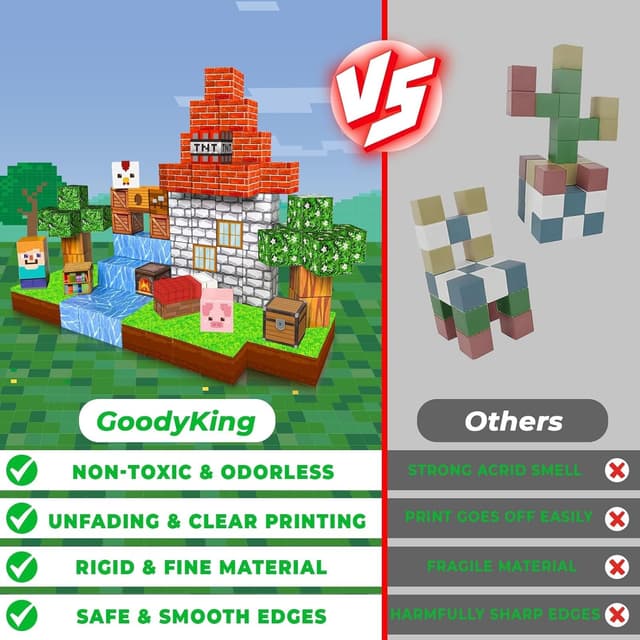 Thumbnail 3 de Goody King 100PCS magnetic building blocks set 🧩