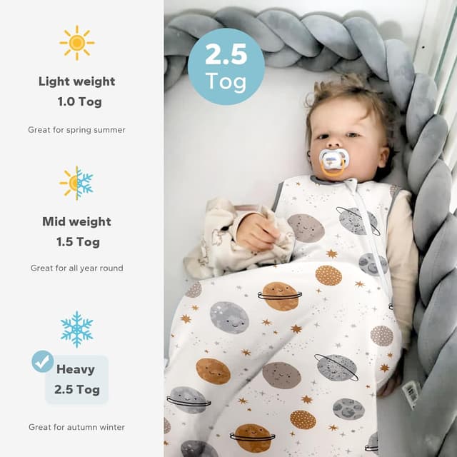 Thumbnail 2 de SIMYJOY 2.5 Tog Baby Sleeping Bag