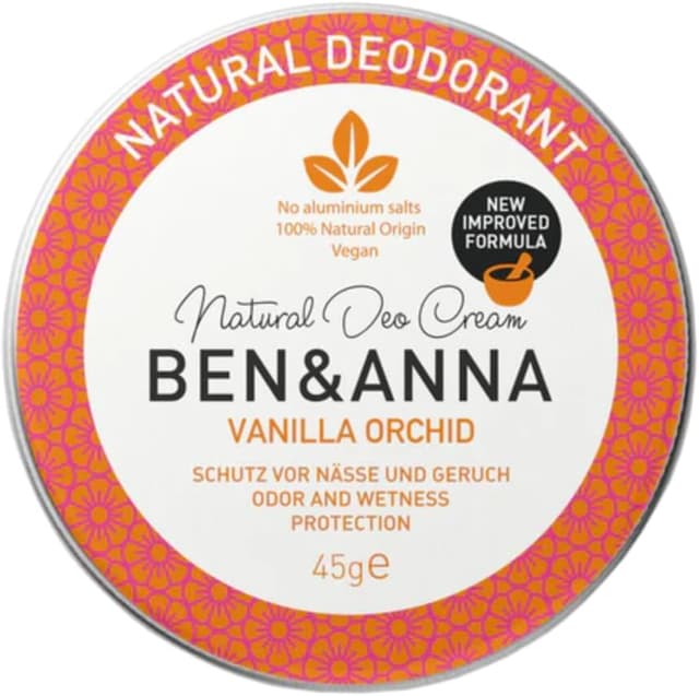 Detalle de BEN & ANNA Deocreme Vanilla Orchid : déodorant naturel sans aluminium, ferme et végétalien