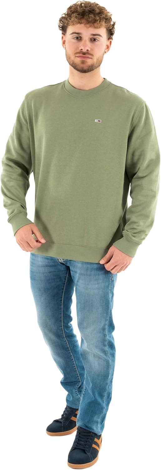 Thumbnail 6 de Tommy Jeans men’s round neck regular fit flag fleece sweatshirt