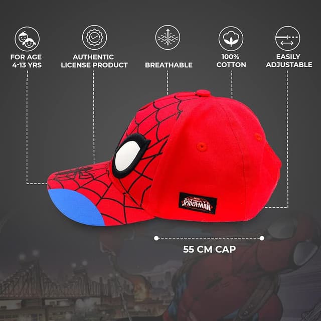 Detalle 2 de Marvel Accessory Supply Spider-Man 3D Boy Hat for Kids