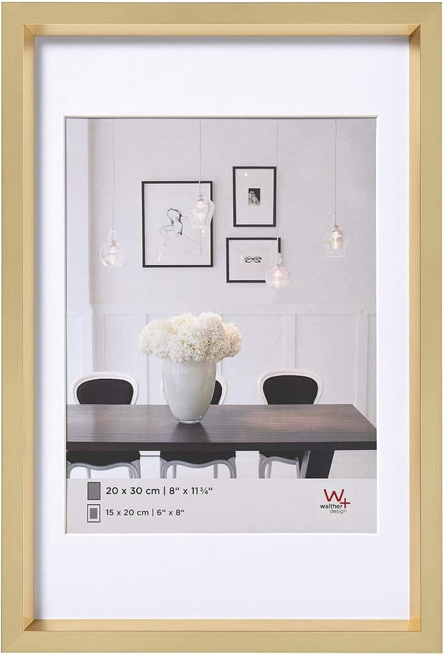 Thumbnail 6 de Walther Design Cadre photo Design Argent 18 x 24 cm avec passe-partout