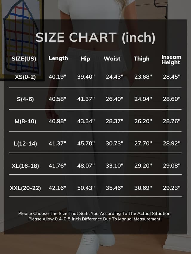 Detalle 2 de ATHMILE Women’s High-Waisted Baggy Lounge Sweatpants with Pockets