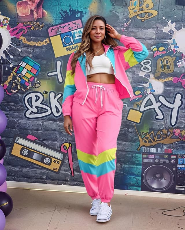 Detalle de UOUA Women's Color Block Tracksuit Set