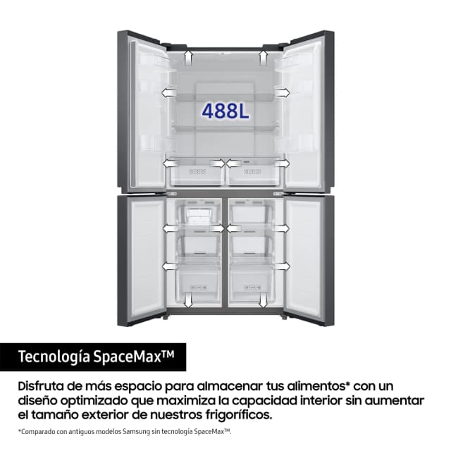 Thumbnail 4 de Samsung RF48A400EB4 frigorífico americano 488L