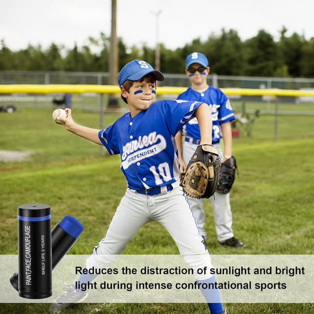 Thumbnail 3 de Aomig Camouflage Face Paint Sticks blu, 1 stick