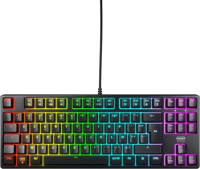 Detalle de CHERRY XTRFY K4V2 TKL Gaming Teclado RGB, AZERTY