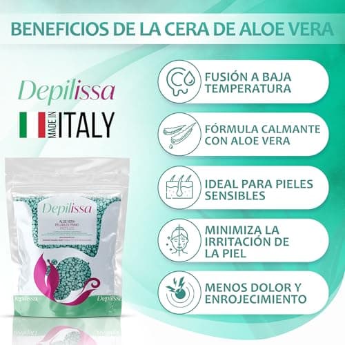 Detalle 2 de Perles de Cire Depilissa Aloe Vera 400g