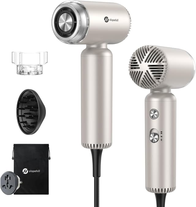 Detalle de slopehill Dual Voltage Travel Hair Dryer 1500W