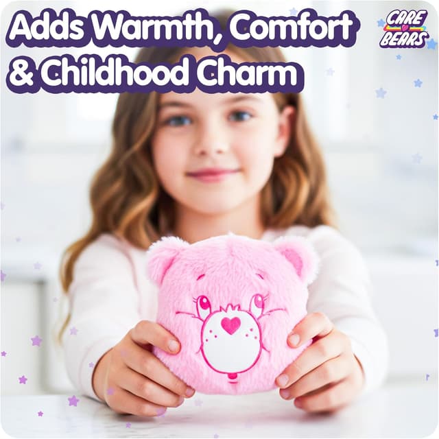 Detalle 1 de Care Bears Cheer Bear Heatable Plush (microwavable & chillable) – weighted comfort toy for soothing warmth