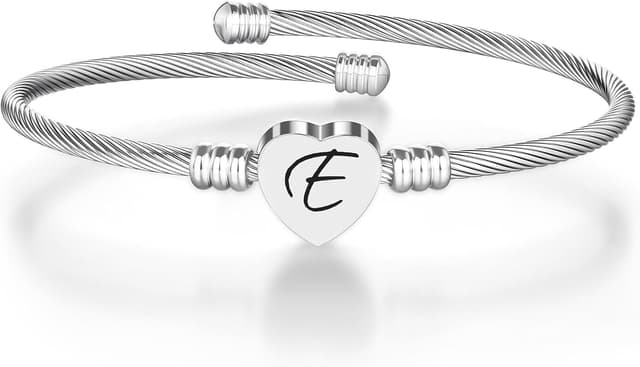 Detalle de AOOSU Bracciale Argento Donna Amore Cuore 🌷