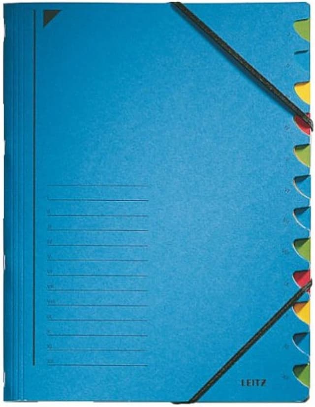 Detalle de Leitz PART-FILE Leitz cartella A4 con 12 divisori Blu 39120035