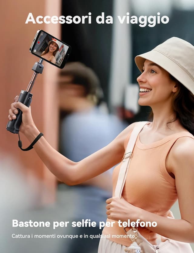 Thumbnail 6 de JOYROOM MagSafe treppiede per smartphone all-in-1 con selfie stick, 360° e telecomando Bluetooth