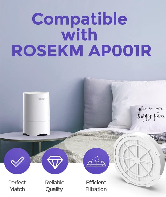 Thumbnail 2 de Rosekm AP001R Replacement Filter 4 Pack