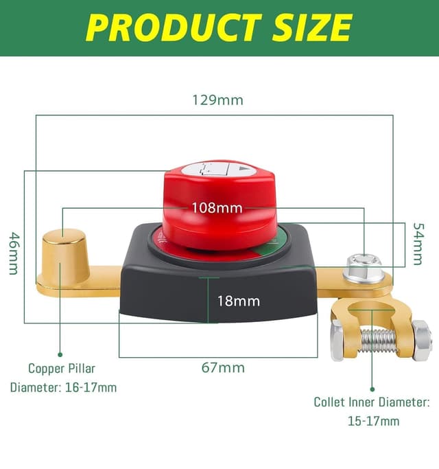 Thumbnail 1 de Bolatus Batterie Trennschalter 48V mit 180°