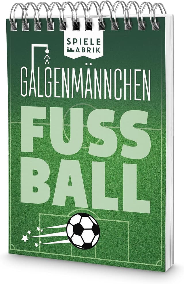 Detalle de Spiel Fußballfan GALGENMÄNNCHEN – Rate 60 Fußball-Begriffe (Spieleklassiker 2.0, Party- und Reisespiel)