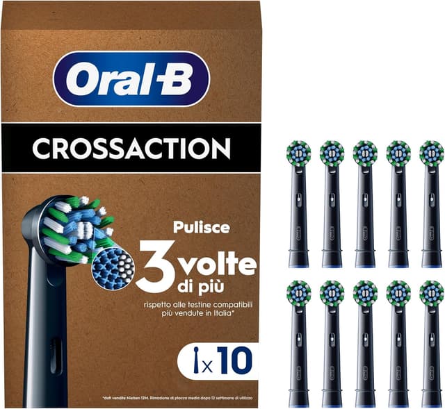 Imagen de Oral-B Testine Pro Cross Action Black 10 pezzi en OfertitasTOP