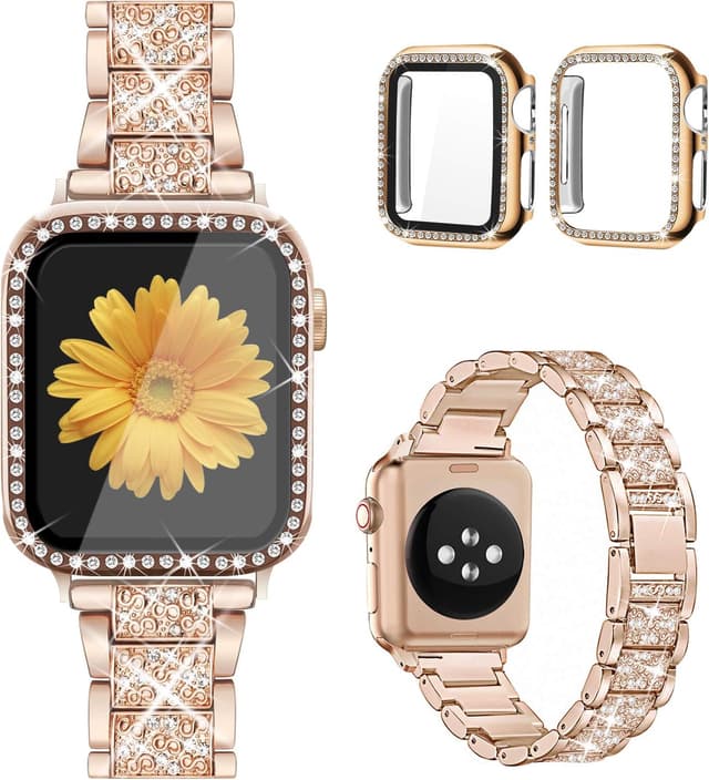 Detalle de Mesime Apple Watch Band with Bling Case