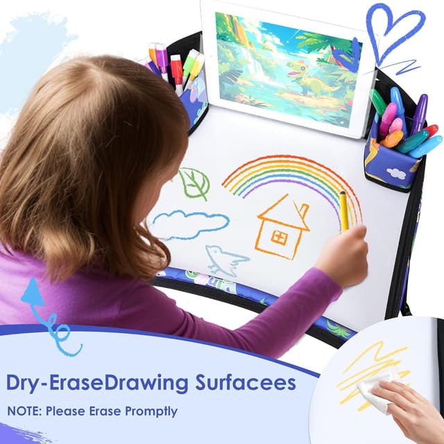 Thumbnail 2 de WENRENER Kids Travel Tray for Car Seats