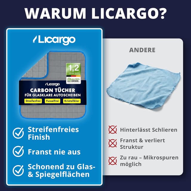 Thumbnail 5 de LICARGO Carbon Fenstertücher 2er-Set