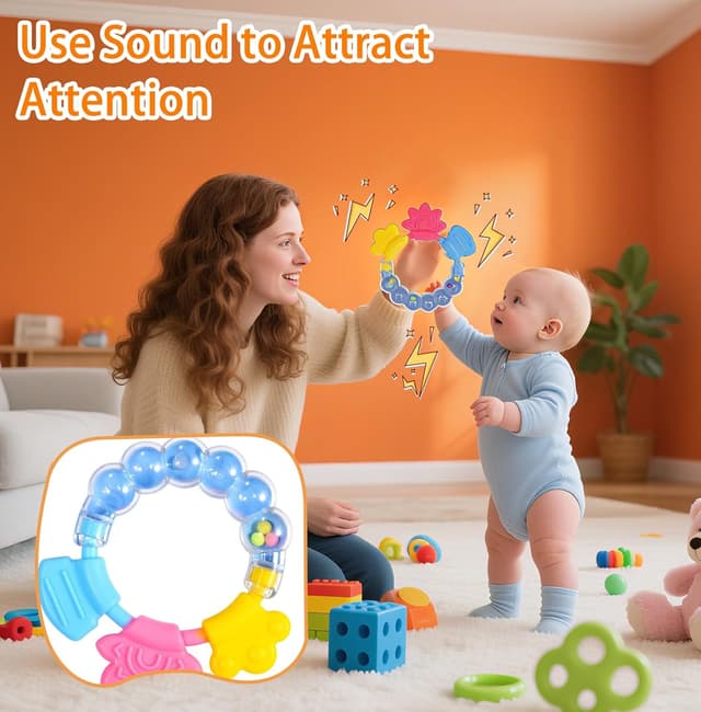 Thumbnail 2 de 19Pcs Baby Sensory Toy Set 0–12 Months
