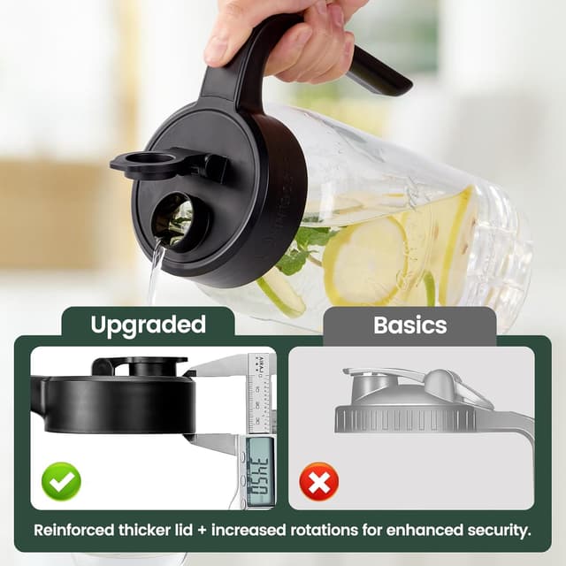 Thumbnail 3 de Spreccio Mason Jar Pitcher 64 oz