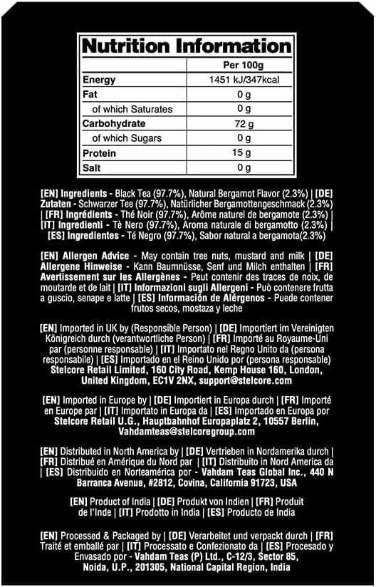 Thumbnail 8 de VAHDAM Earl Grey Citrus ☕ Té Negro 100% Natural Piramidales