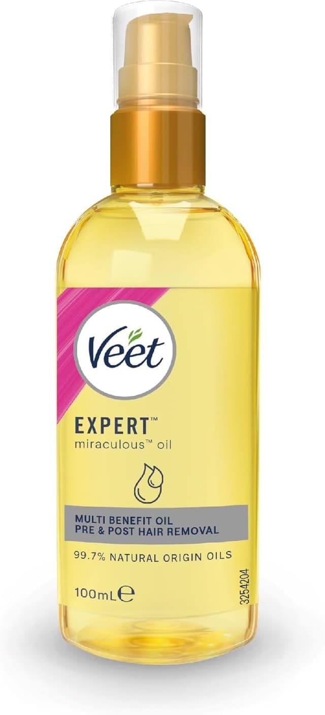 Imagen de Veet Miraculous Oil 100 ml for pre and post hair removal en OfertitasTOP