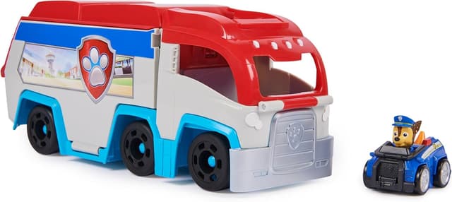 Detalle de Paw Patrol Pat Patrouille Pup Squad : Patrouilleur Chase (camion + voiture figurine)