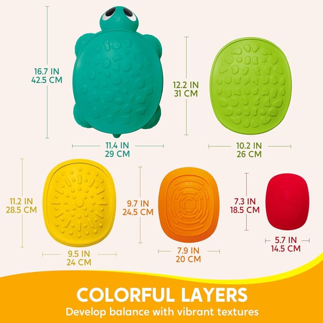 Thumbnail 5 de JOYIN Turtle Balance Stepping Stones for Kids