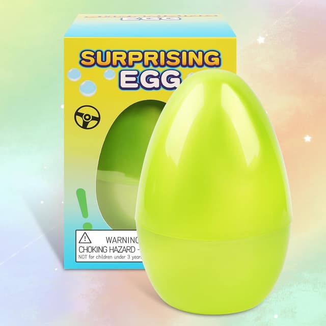 Detalle 2 de Outpicker 12-Piece Easter Kids Toy Gift Set (Mini Cars, Fidget & Maze) in Reusable Egg-Shaped Box