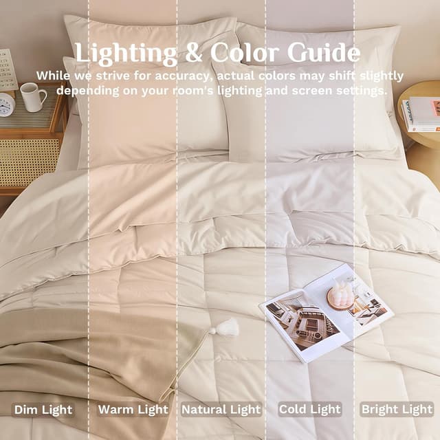 Thumbnail 6 de JOLLYVOGUE Queen Comforter Set 7-Piece