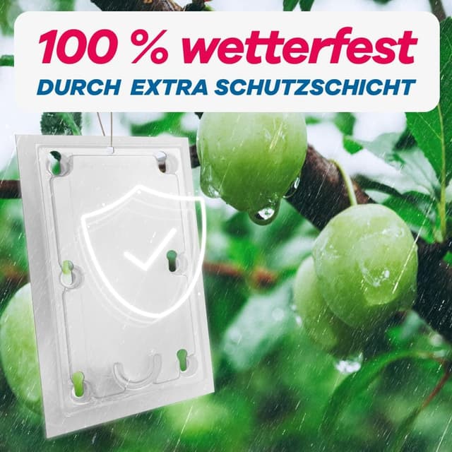 Detalle de Bio Pflaumenwicklerfalle (Pheromonfalle) mit Lockstoffen – 2 Stück für gesunde, wurmfreie Pflaumen
