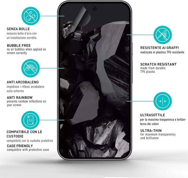 Detalle 1 de Smartect TPU privacy per Pixel 9 Pro XL, 2 pezzi