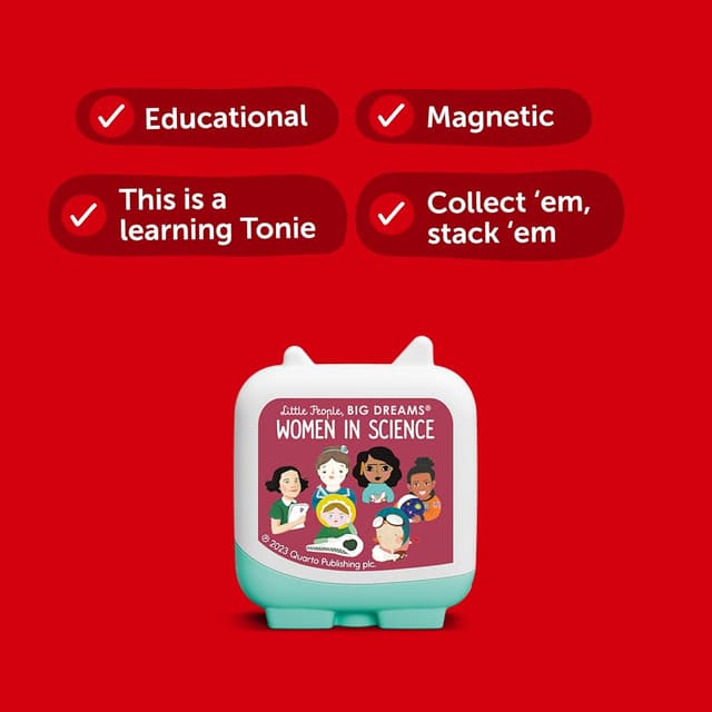 Detalle de TONIES Little People, Big Dreams ‘Women in Science’ Audio Clever Pocket Tonie