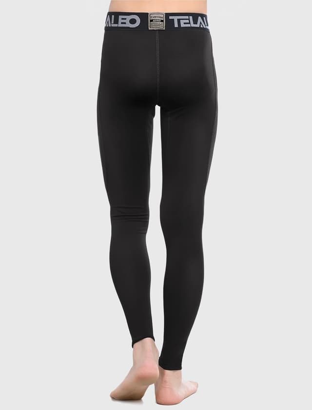 Detalle 2 de TELALEO Boys’ Youth Compression Leggings (1/2/3/4-Pack) for Running, Hockey, Basketball & More