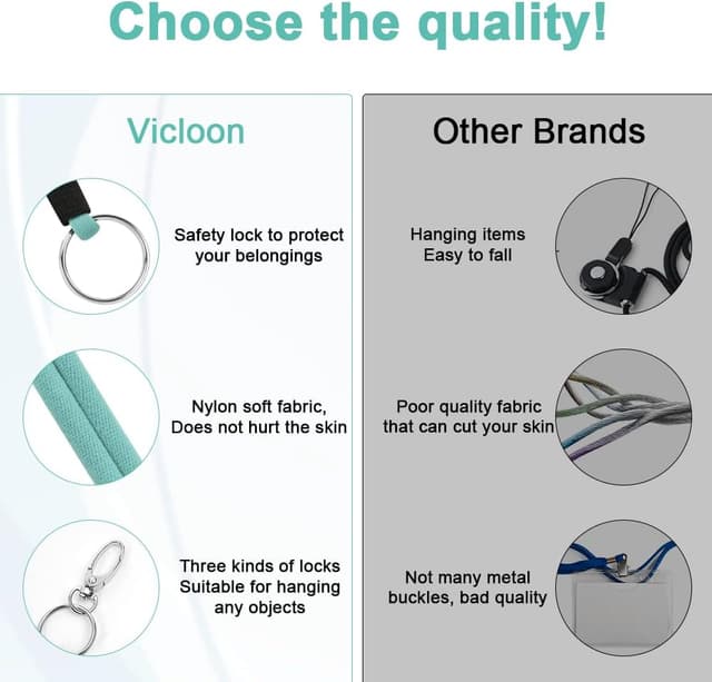 Thumbnail 3 de Vicloon Cordon Tour de Cou Vert Menthe