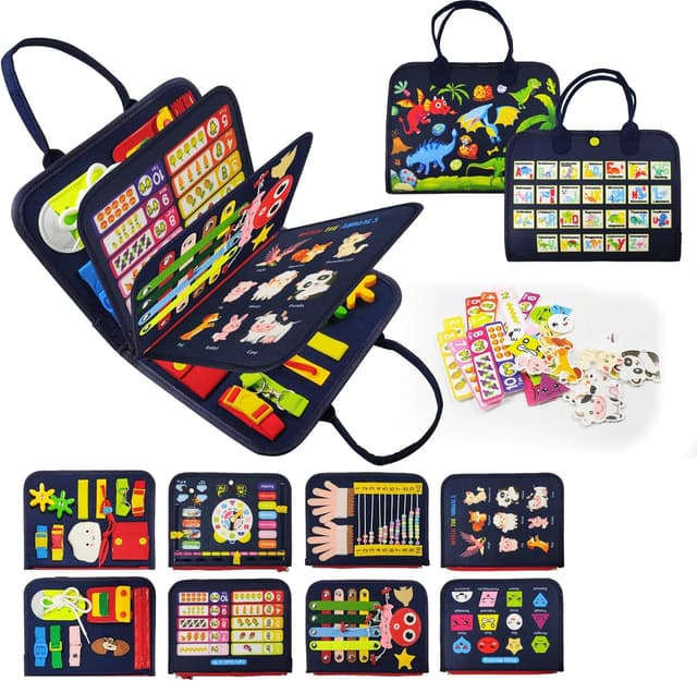 Detalle de LearnToy Montessori Busy Board 3+