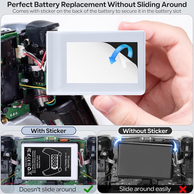 Detalle 2 de Kosker PS5 Akku 8880mWh 2er Pack