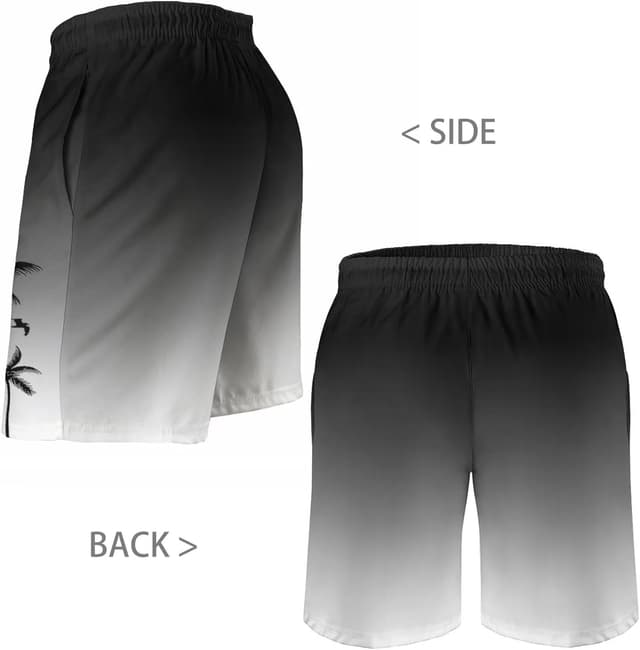 Detalle 2 de Men's Hawaiian Swim Trunks with Mesh Lining ⚡