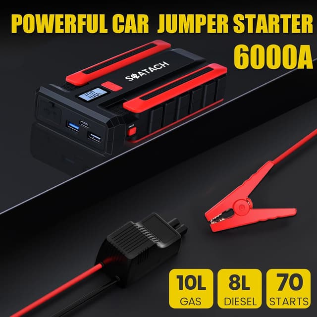 Thumbnail 1 de Jump Starter with Air Compressor 6000A