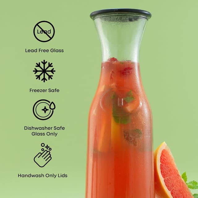 Thumbnail 4 de JoyJolt Glass Carafe 1 L 🍶