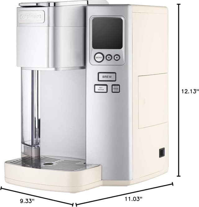 Detalle de Cuisinart Single Serve Coffee Maker with 72-Ounce Reservoir (Programmable Brewing + Hot Water)