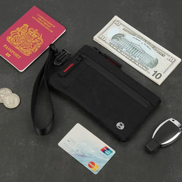 Thumbnail 4 de DiULi Carteras RFID Antirrobo Grande negro 🎒